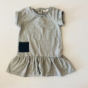 Miles Grey Peplum Dress